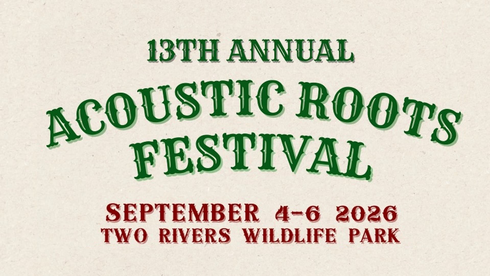 13th Acoustic Roots Festival at Two Rivers Wildlife Park