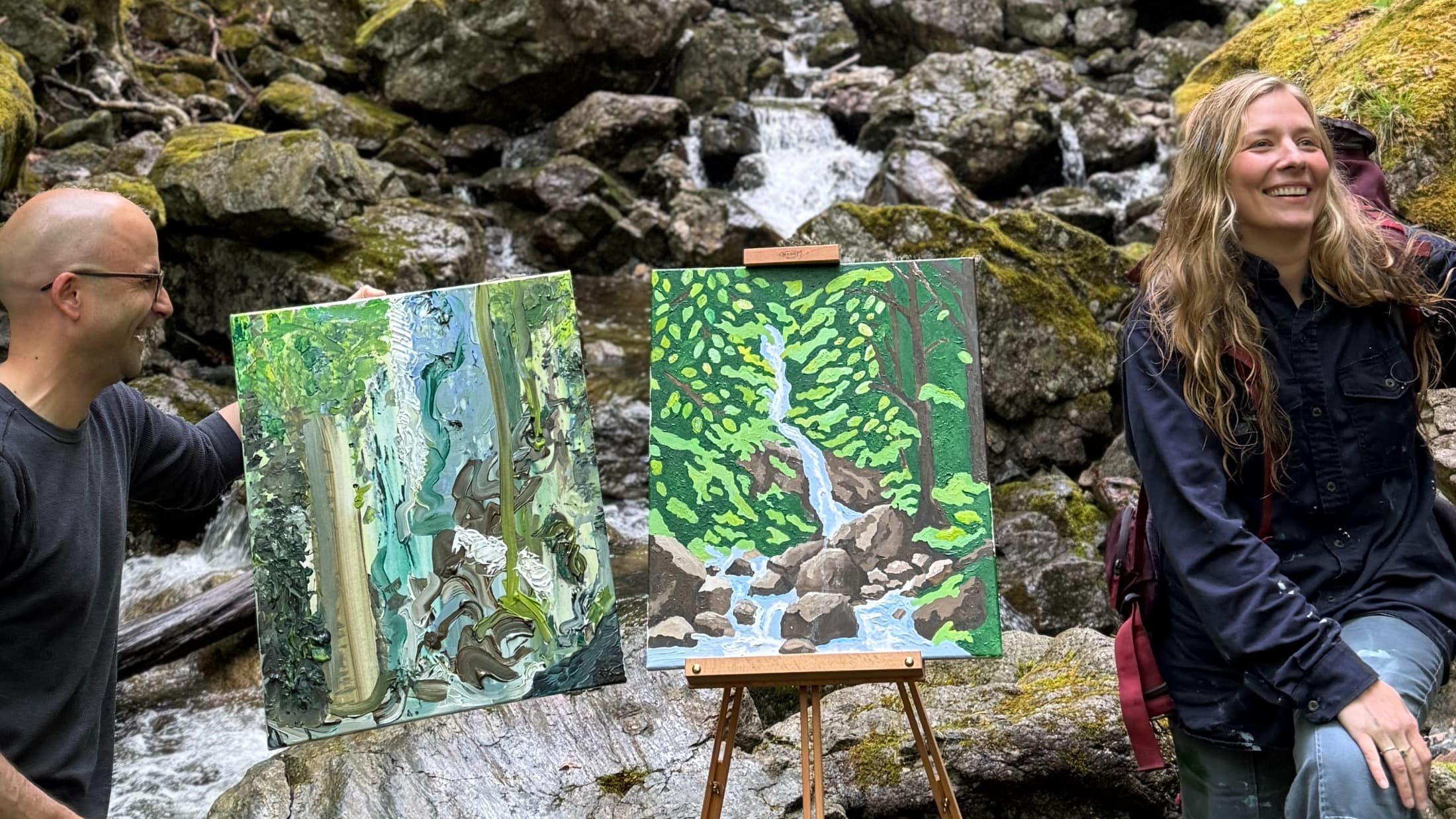 Plein Air Painting at Beulach Ban Falls with Emily Madinsky